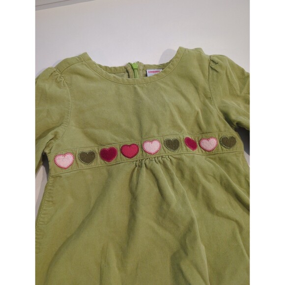 Green corduroy dress/tunic/top for girls size 4 Gymbotee - Picture 2 of 6
